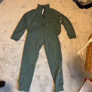 Lululemon Brushed Softstreme Set in Jasper Green